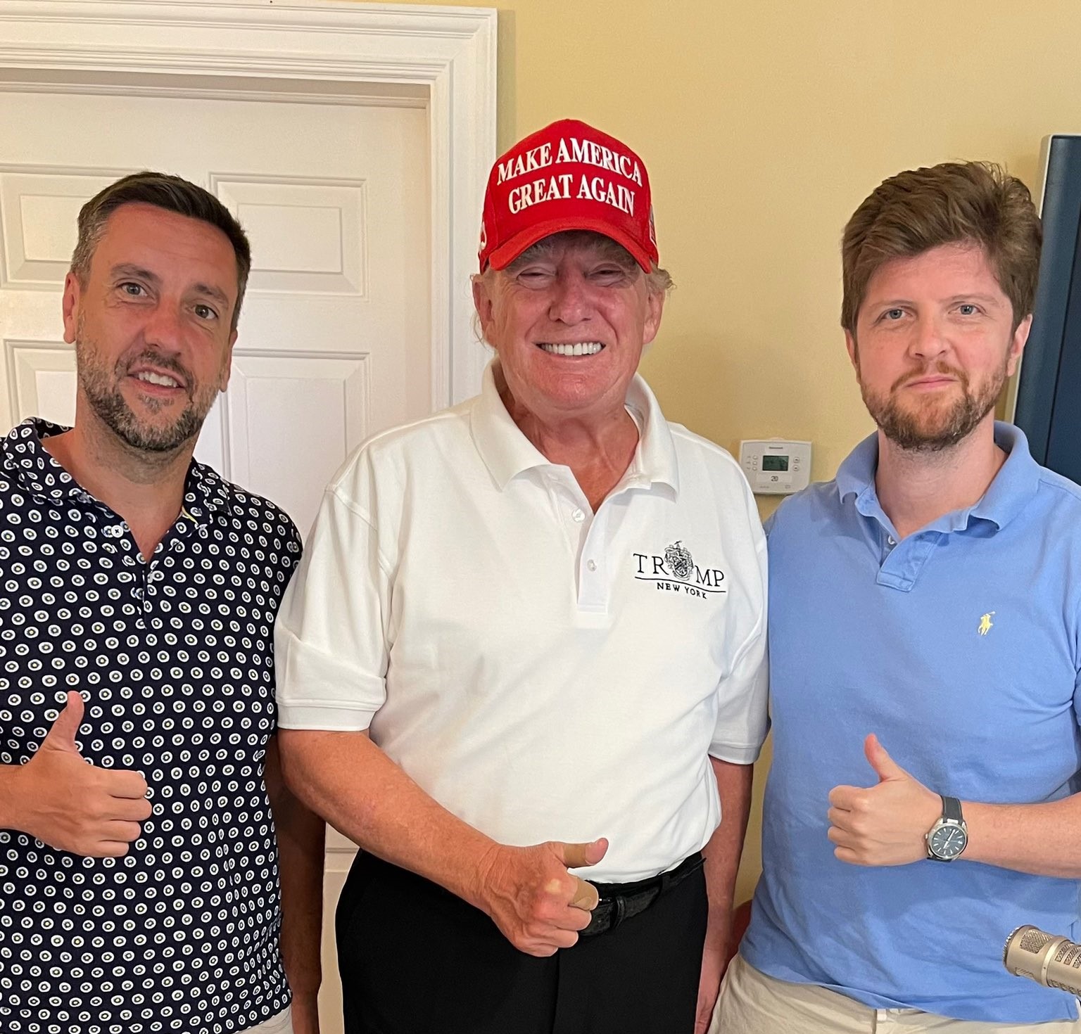 Clay and Buck with Trump
